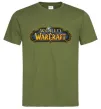Мужская футболка Warcraft color logo Оливковый фото
