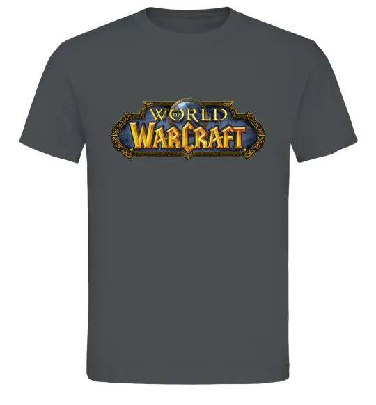 Мужская футболка Warcraft color logo Графит фото