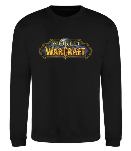 Свитшот Warcraft color logo Черный фото