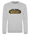 Свитшот Warcraft color logo Серый меланж фото