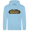 Мужская толстовка (худи) Warcraft color logo Голубой фото