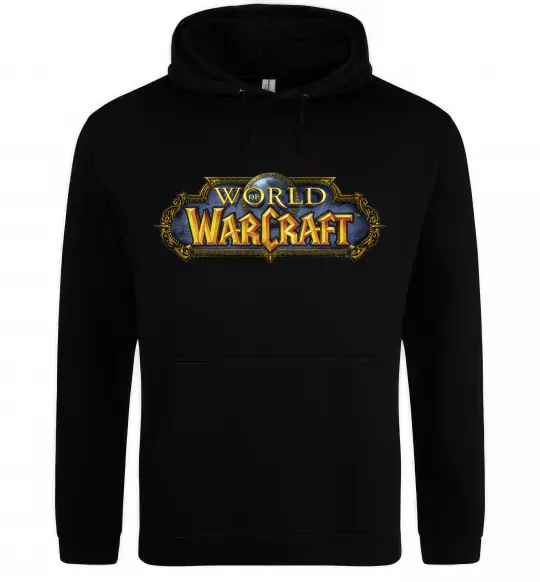 Женская толстовка (худи) Warcraft color logo Черный фото
