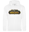 Женская толстовка (худи) Warcraft color logo Белый фото