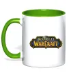 Чашка с цветной ручкой Warcraft color logo Зеленый фото