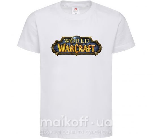 Дитяча футболка Warcraft color logo Білий фото