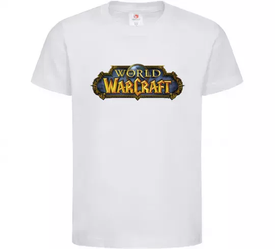 Детская футболка Warcraft color logo Белый фото
