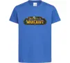 Детская футболка Warcraft color logo Ярко-синий Детская футболка Warcraft color logo Ярко-синий фото