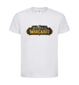 Детская футболка Warcraft color logo Белый фото