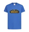 Дитяча футболка Warcraft color logo Яскраво-синій фото