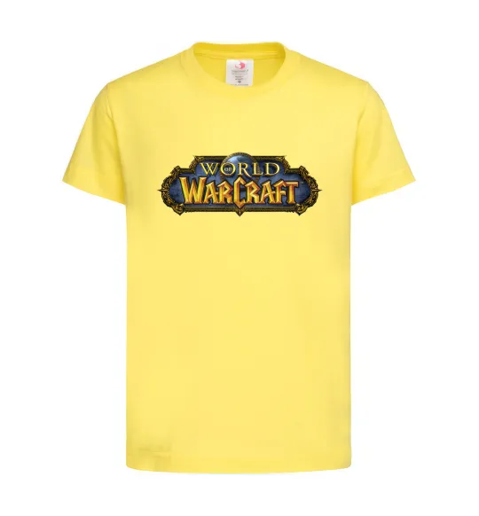 Дитяча футболка Warcraft color logo Лимонний фото