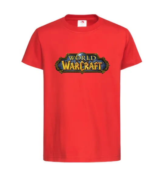 Дитяча футболка Warcraft color logo Червоний фото
