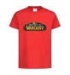Дитяча футболка Warcraft color logo Червоний фото