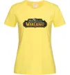 Женская футболка Warcraft color logo Лимонный фото