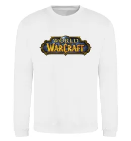 Світшот Warcraft color logo Білий фото