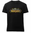 Мужская премиум футболка Warcraft color logo Черный фото