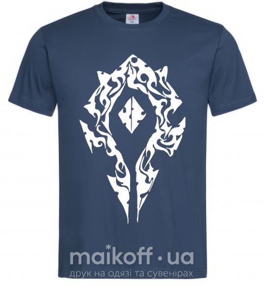 Мужская футболка World of Warcraft sign Темно-синий фото