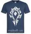 Мужская футболка World of Warcraft sign Темно-синий фото