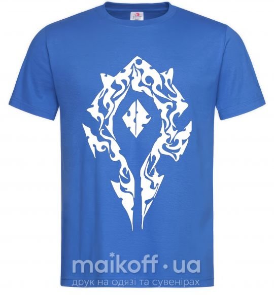 Мужская футболка World of Warcraft sign Ярко-синий фото
