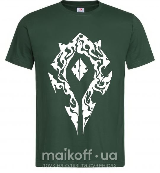 Мужская футболка World of Warcraft sign Темно-зеленый фото