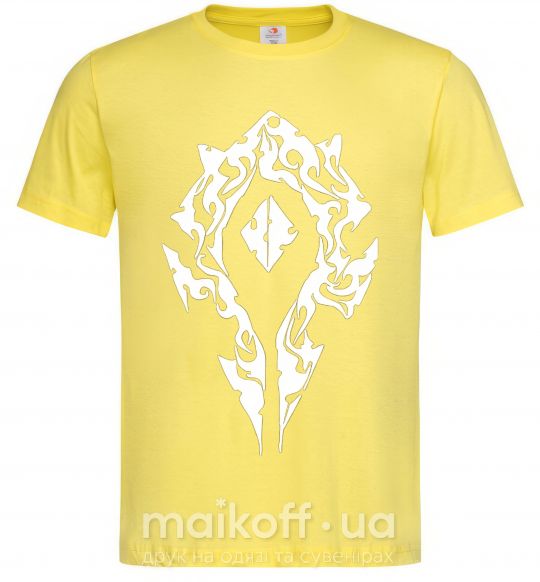 Мужская футболка World of Warcraft sign Лимонный фото