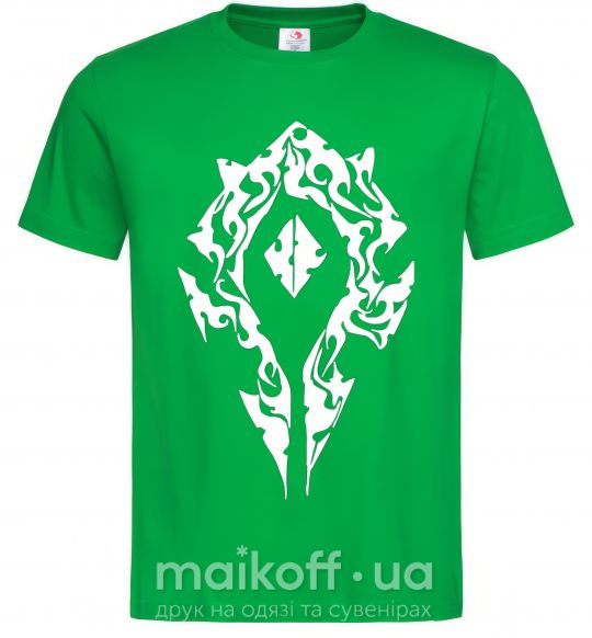 Мужская футболка World of Warcraft sign Зеленый фото