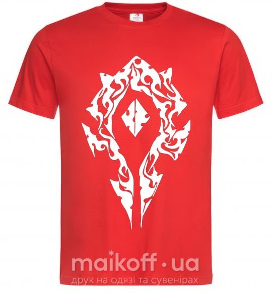Мужская футболка World of Warcraft sign Красный фото
