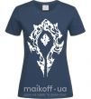 Жіноча футболка World of Warcraft sign Темно-синій фото