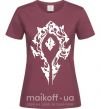 Жіноча футболка World of Warcraft sign Бордовий фото