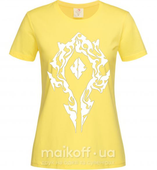 Жіноча футболка World of Warcraft sign Лимонний фото