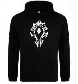 Чоловіча толстовка (худі) World of Warcraft sign Чорний фото
