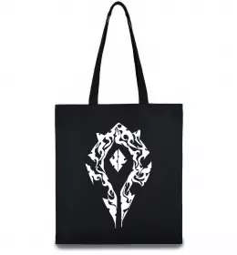 Еко-сумка World of Warcraft sign Чорний фото