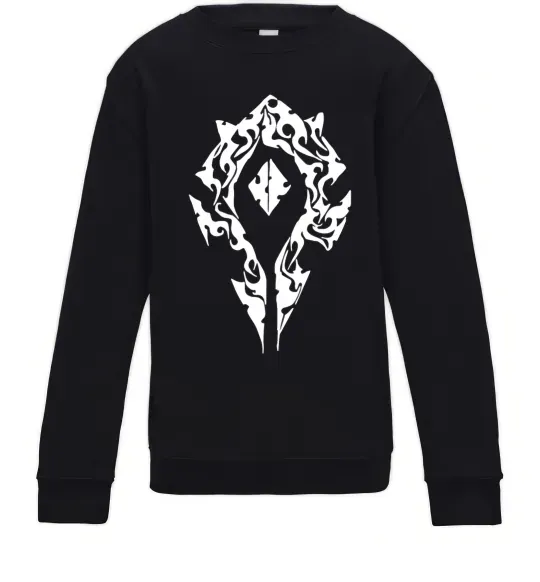 Детский Свитшот World of Warcraft sign Черный фото