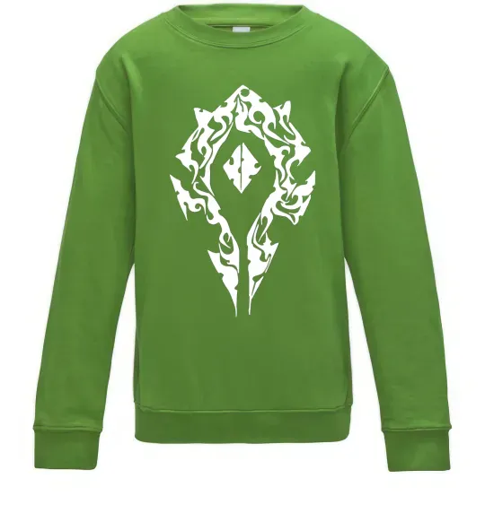 Детский Свитшот World of Warcraft sign Лаймовый фото