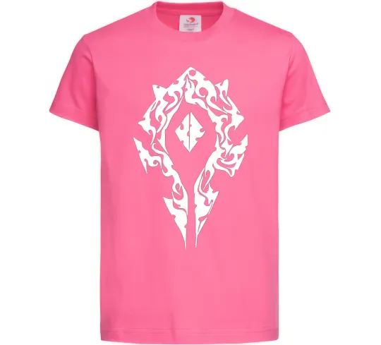 Дитяча футболка World of Warcraft sign Яскраво-рожевий фото