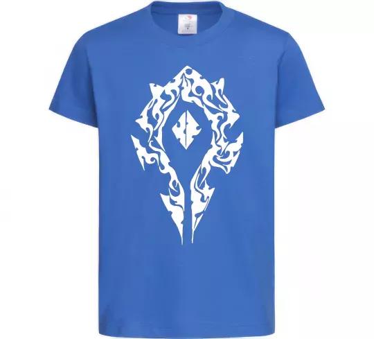 Дитяча футболка World of Warcraft sign Яскраво-синій фото