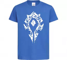 Детская футболка World of Warcraft sign Ярко-синий фото