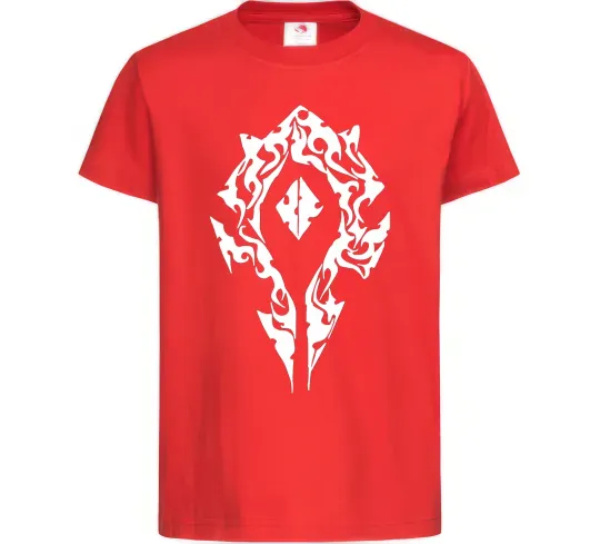 Дитяча футболка World of Warcraft sign Червоний фото