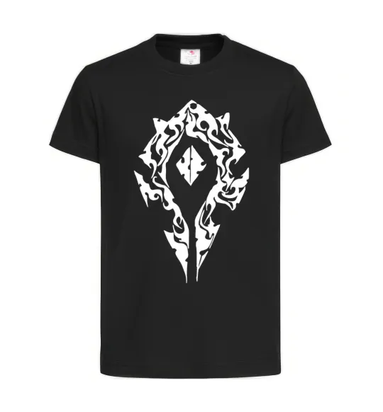 Детская футболка World of Warcraft sign Черный фото