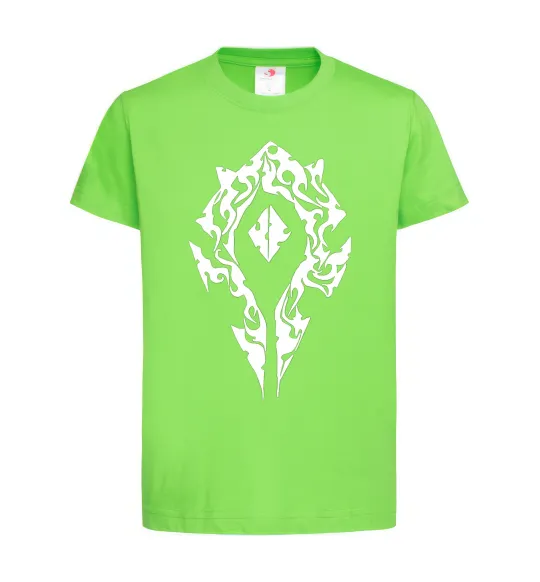 Детская футболка World of Warcraft sign Лаймовый фото