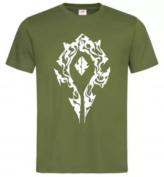 Чоловіча футболка World of Warcraft sign Оливковий фото