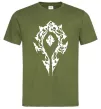 Чоловіча футболка World of Warcraft sign Оливковий фото
