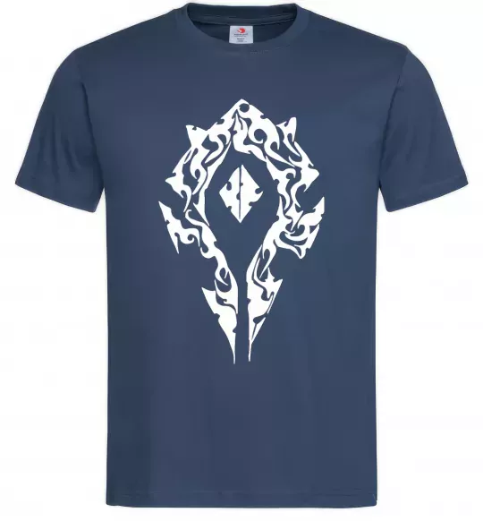 Чоловіча футболка World of Warcraft sign Темно-синій фото