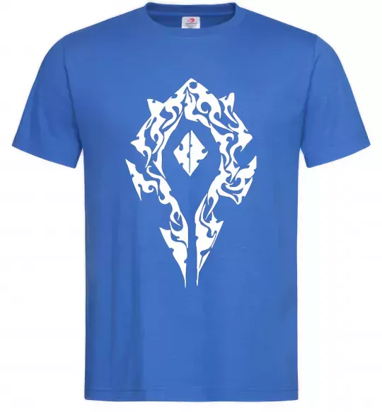 Чоловіча футболка World of Warcraft sign Яскраво-синій фото