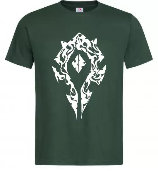 Чоловіча футболка World of Warcraft sign Темно-зелений фото