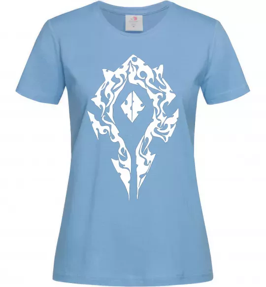 Женская футболка World of Warcraft sign Голубой фото