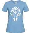 Женская футболка World of Warcraft sign Голубой Женская футболка World of Warcraft sign Голубой фото