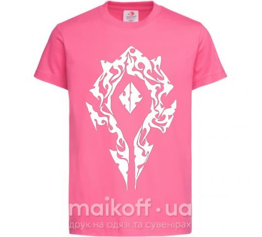 Дитяча футболка World of Warcraft sign Яскраво-рожевий фото