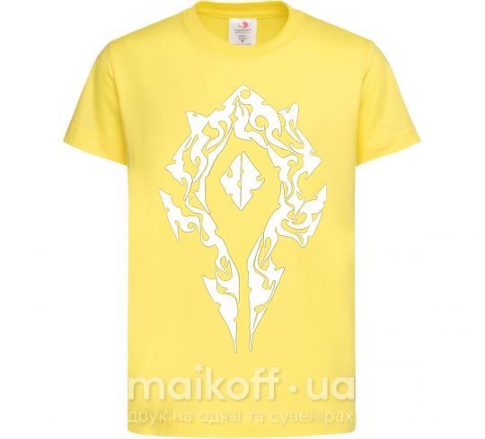 Дитяча футболка World of Warcraft sign Лимонний фото