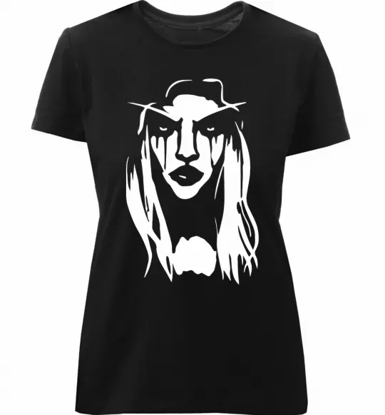 Женская премиум футболка The Dark Lady Черный фото