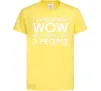 Дитяча футболка I care about WoW Лимонний Дитяча футболка I care about WoW Лимонний фото